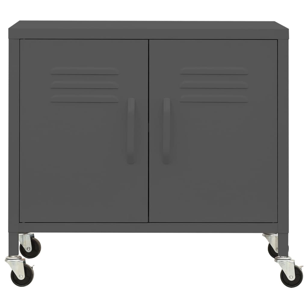 vidaXL Storage Cabinet Anthracite 60x35x56 cm Steel