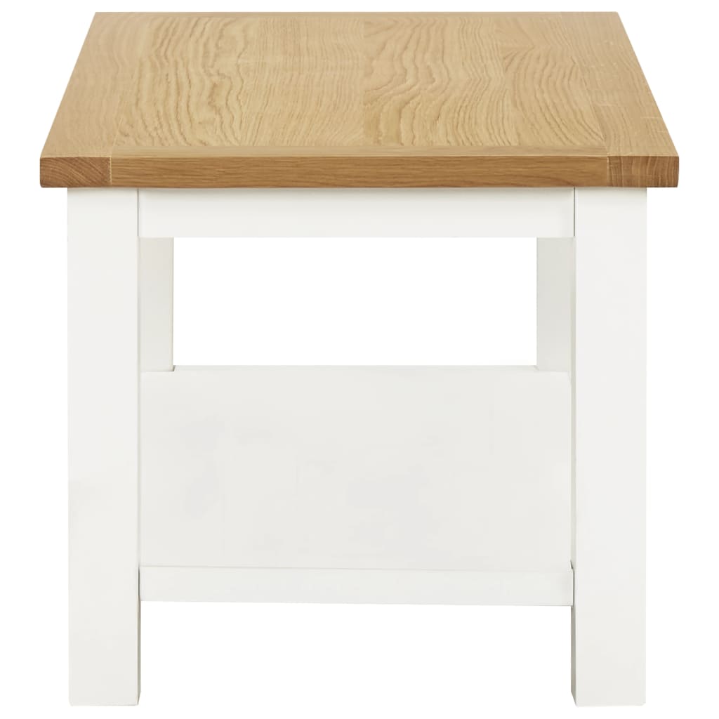 vidaXL Coffee Table 110x55x40 cm Solid Oak Wood
