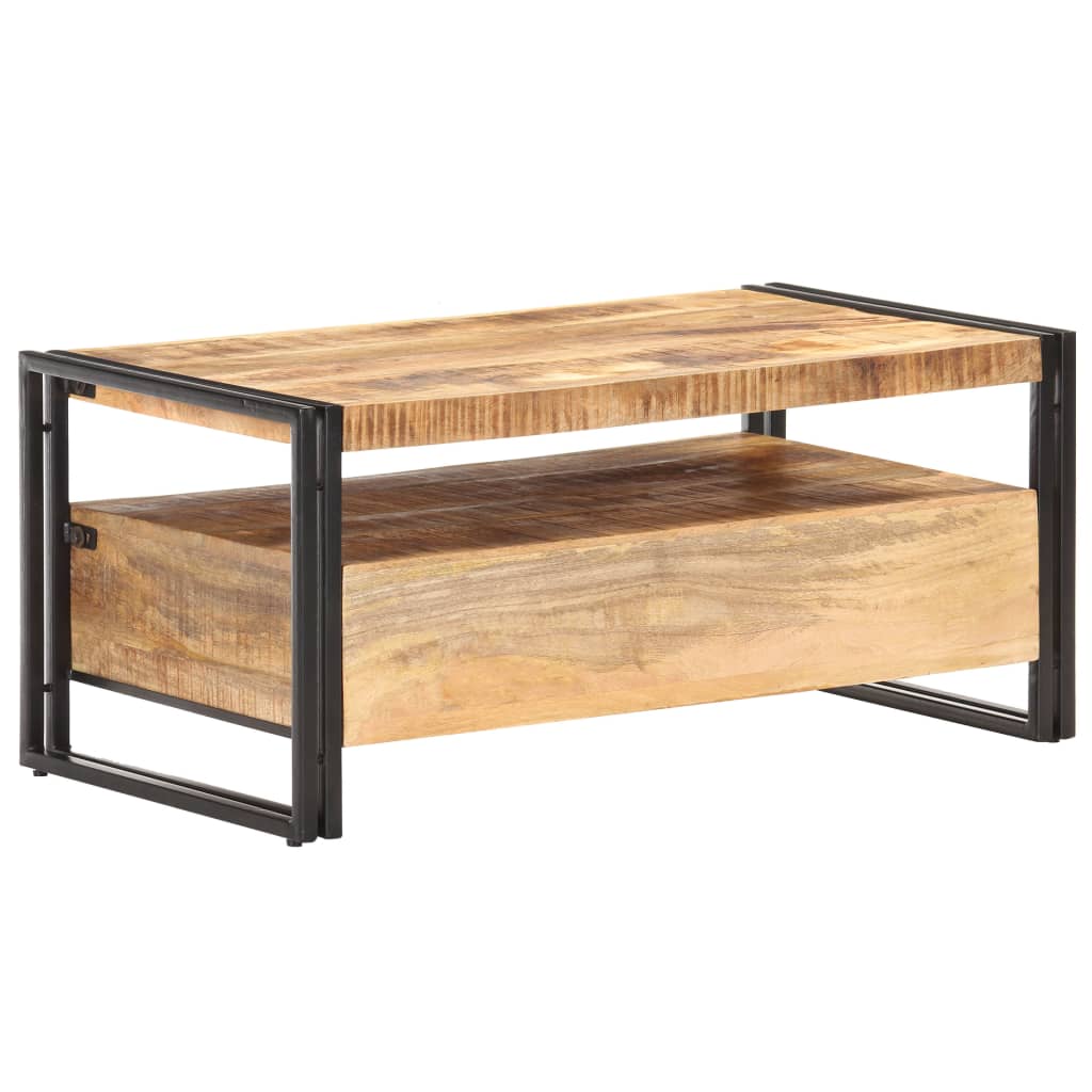 vidaXL Coffee Table 100x55x45 cm Rough Mango Wood