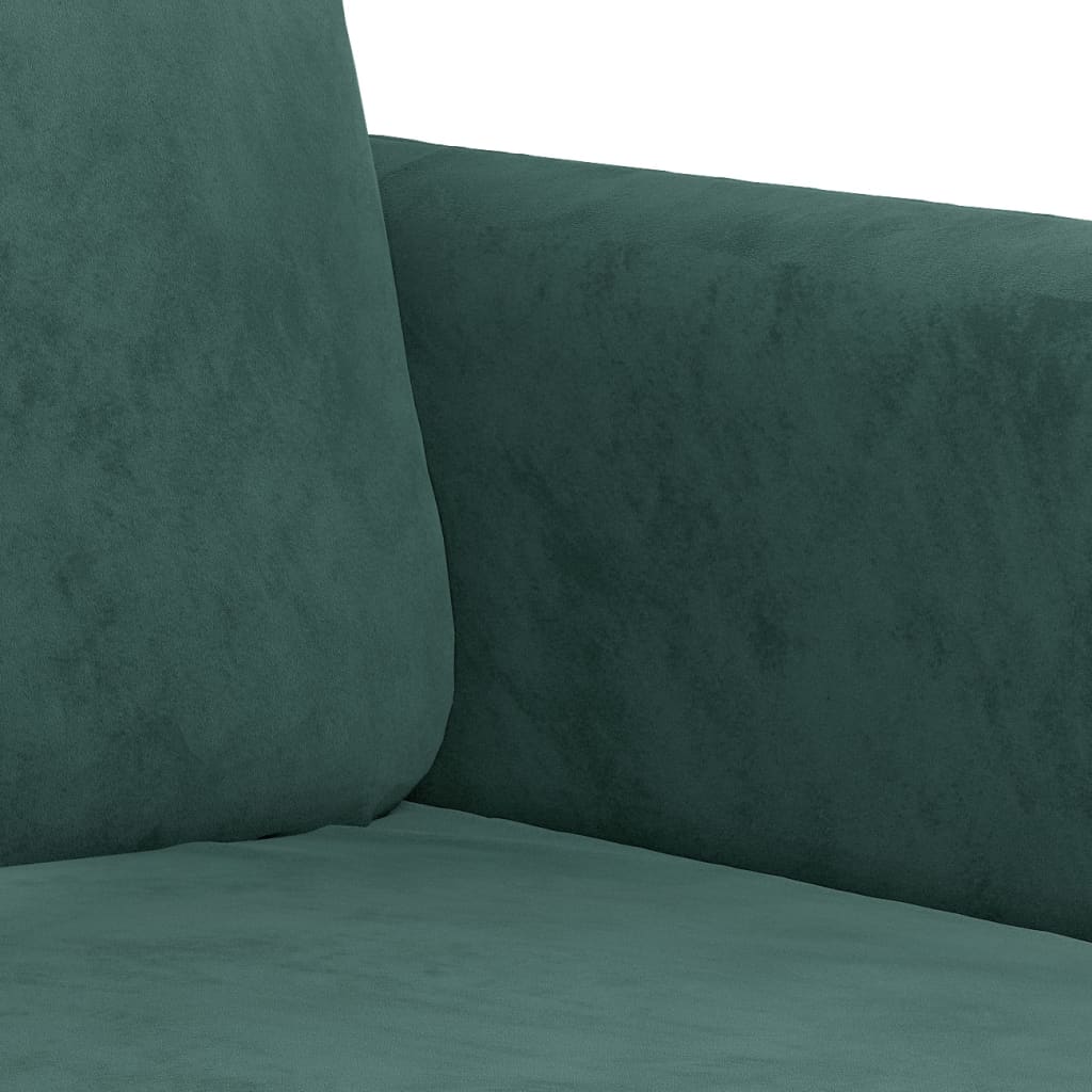 vidaXL Sofa Chair Dark Green 60 cm Velvet