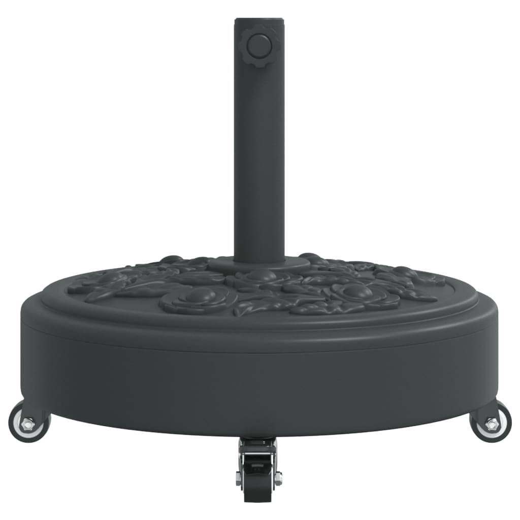 vidaXL Parasol Base with Wheels for Ø38 / 48 mm Poles 27 kg Round