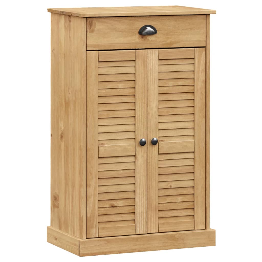 vidaXL Shoe Cabinet VIGO 60x35x96 cm Solid Wood Pine