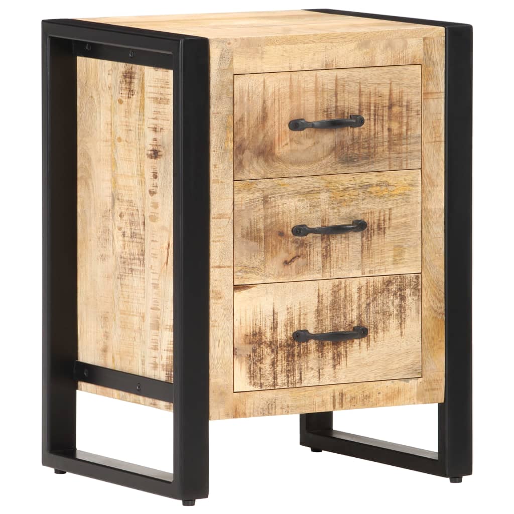 vidaXL Bedside Cabinet 40x35x55 cm Solid Mango Wood