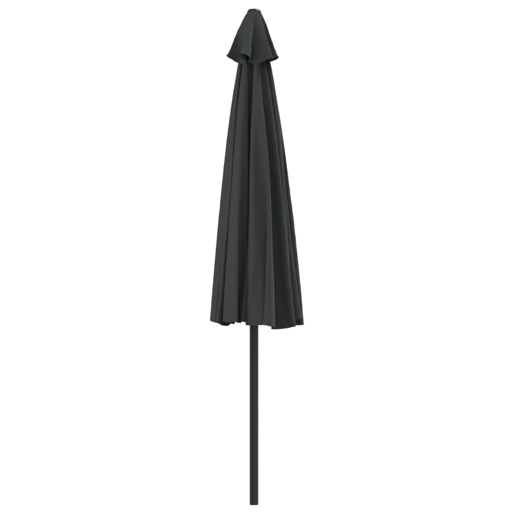 vidaXL Garden Parasol with Aluminium Pole Anthracite 300x155 cm Half