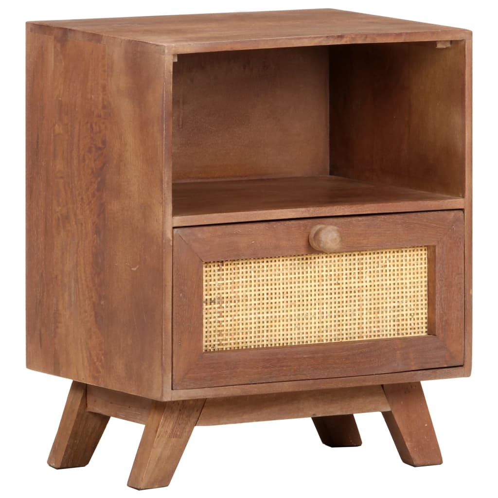 vidaXL Bedside Cabinet 40x30x50 cm Solid Mango Wood