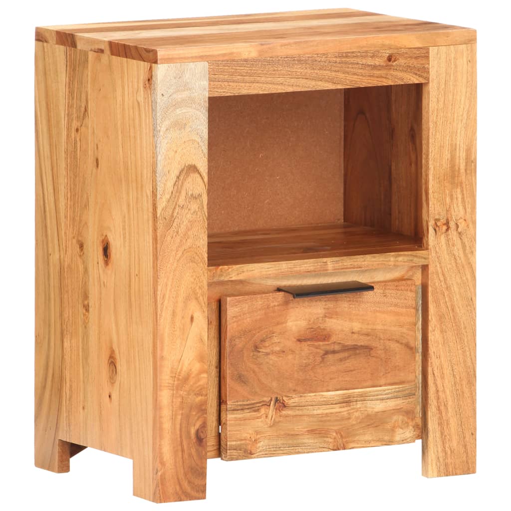 vidaXL Bedside Cabinet 40x30x50 cm Solid Acacia Wood