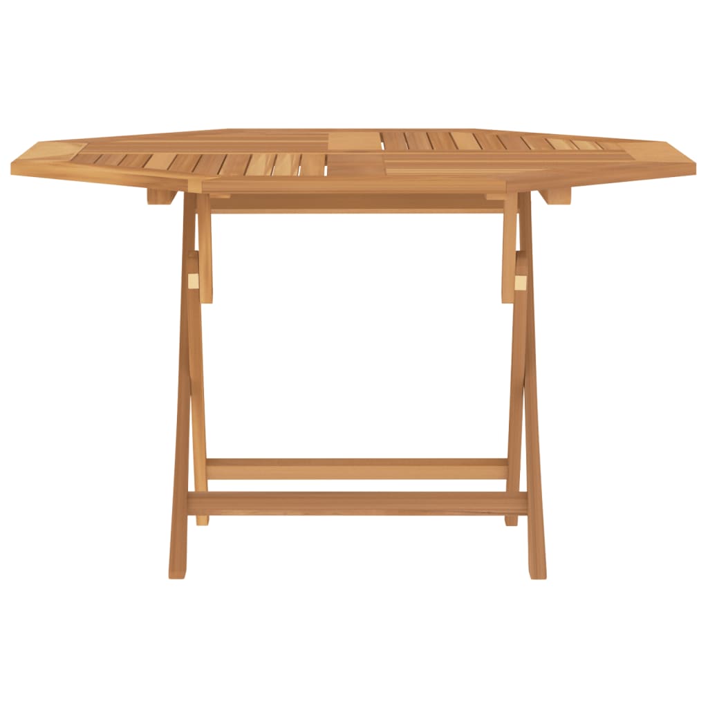 vidaXL Folding Garden Table 110x110x75 cm Solid Wood Teak