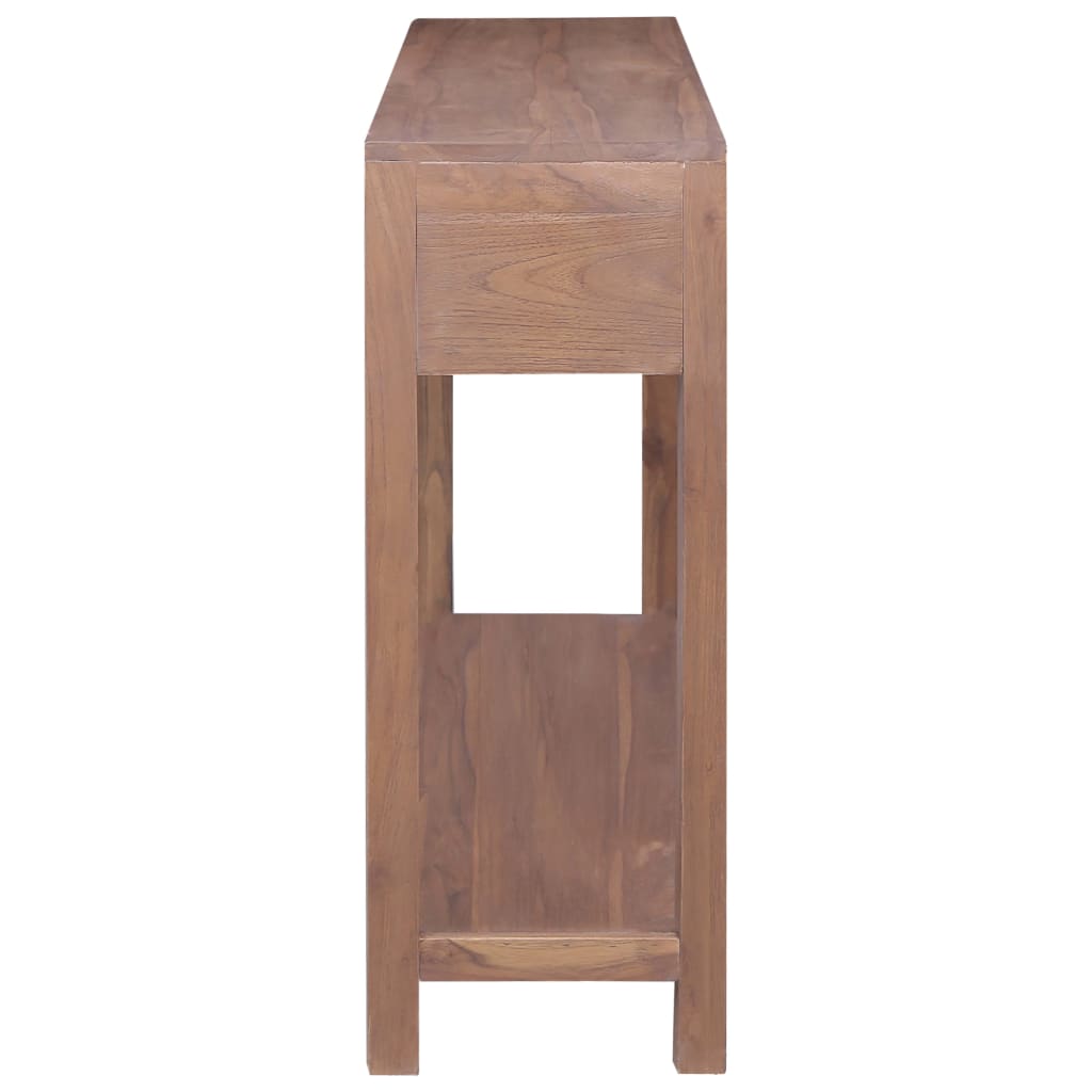 vidaXL Console Table 145x30x80 cm Solid Teak Wood