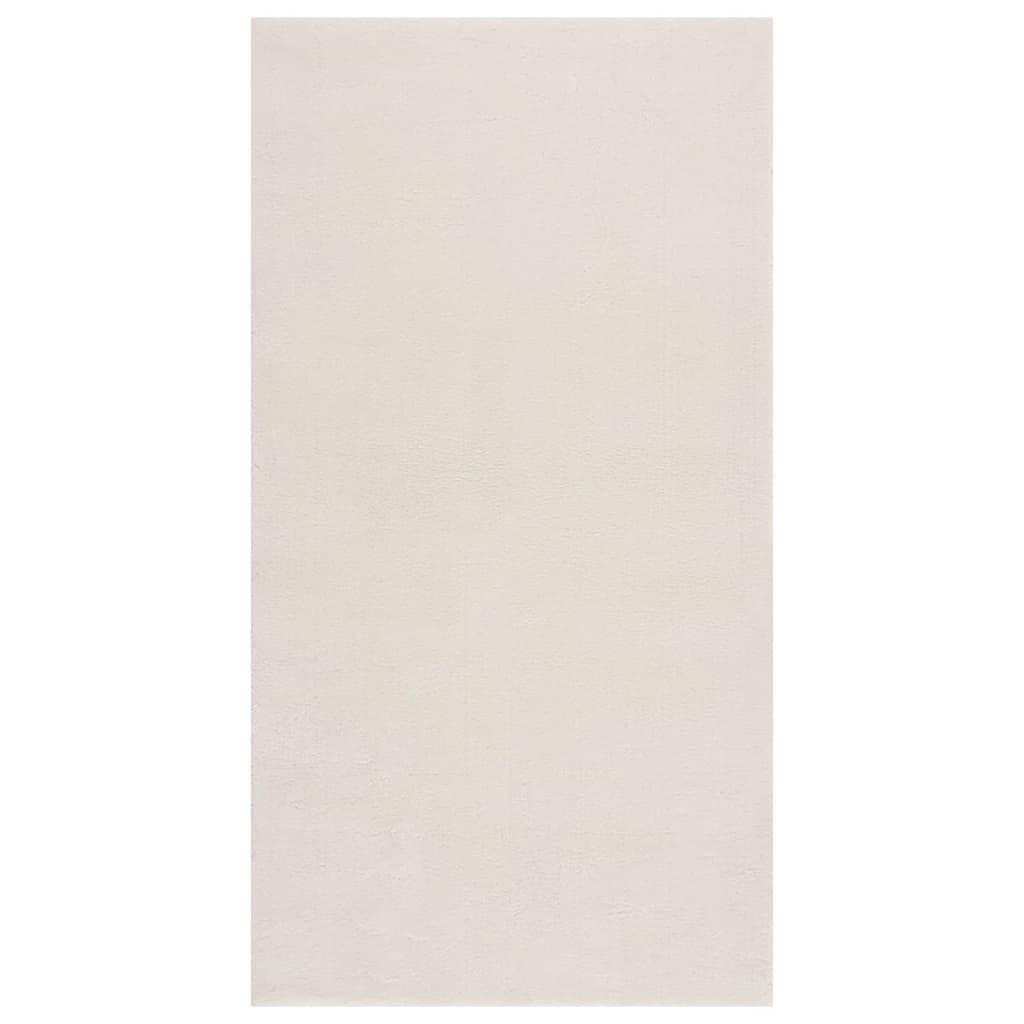 vidaXL Shaggy Rug Cream White 120x183 cm Polyester