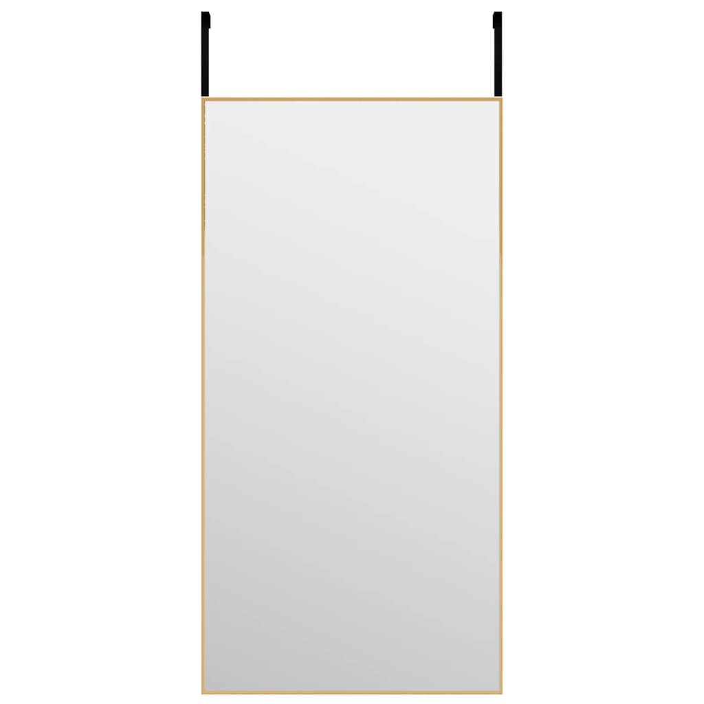 vidaXL Door Mirror Gold 40x80 cm Glass and Aluminium