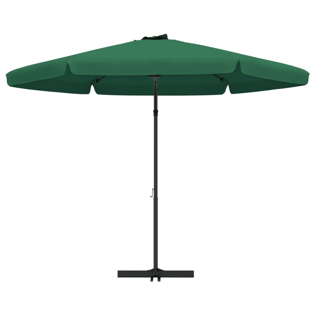 vidaXL Garden Parasol with Steel Pole 300 cm Green