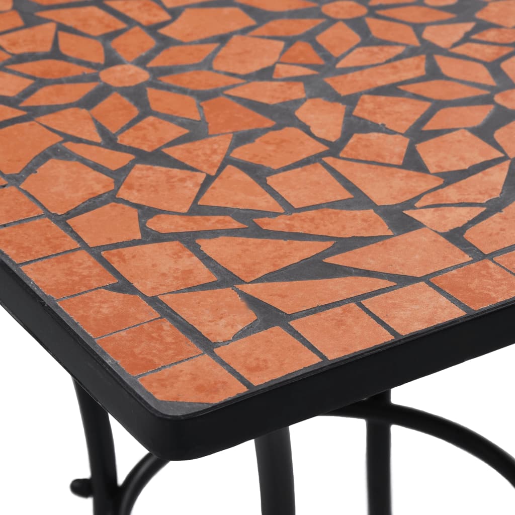 vidaXL Mosaic Bistro Table Terracotta 60 cm Ceramic