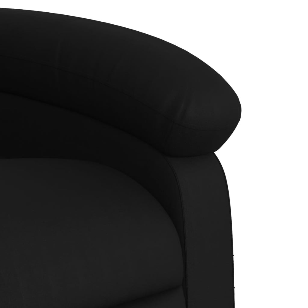 vidaXL Electric Stand up Recliner Chair Black Faux Leather