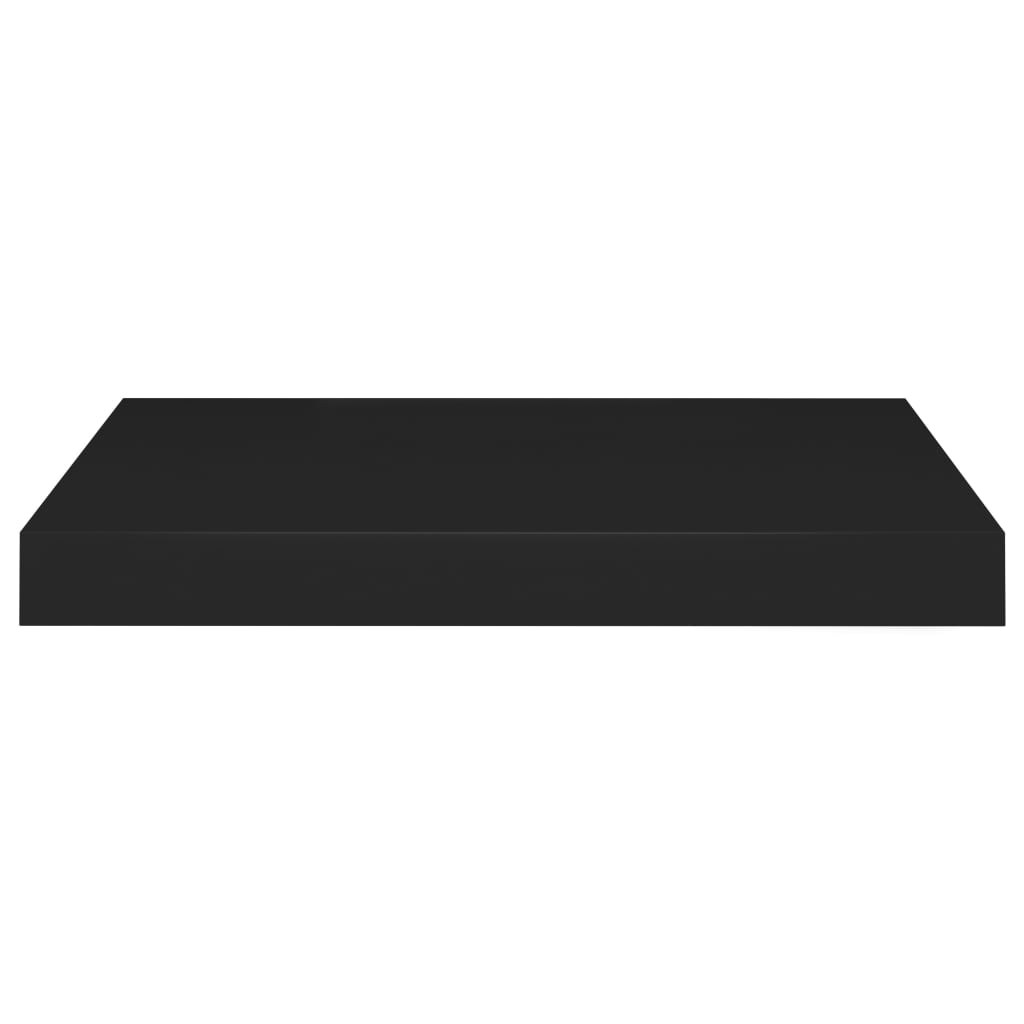 vidaXL Floating Wall Shelves 2 pcs Black 40x23x3.8 cm MDF