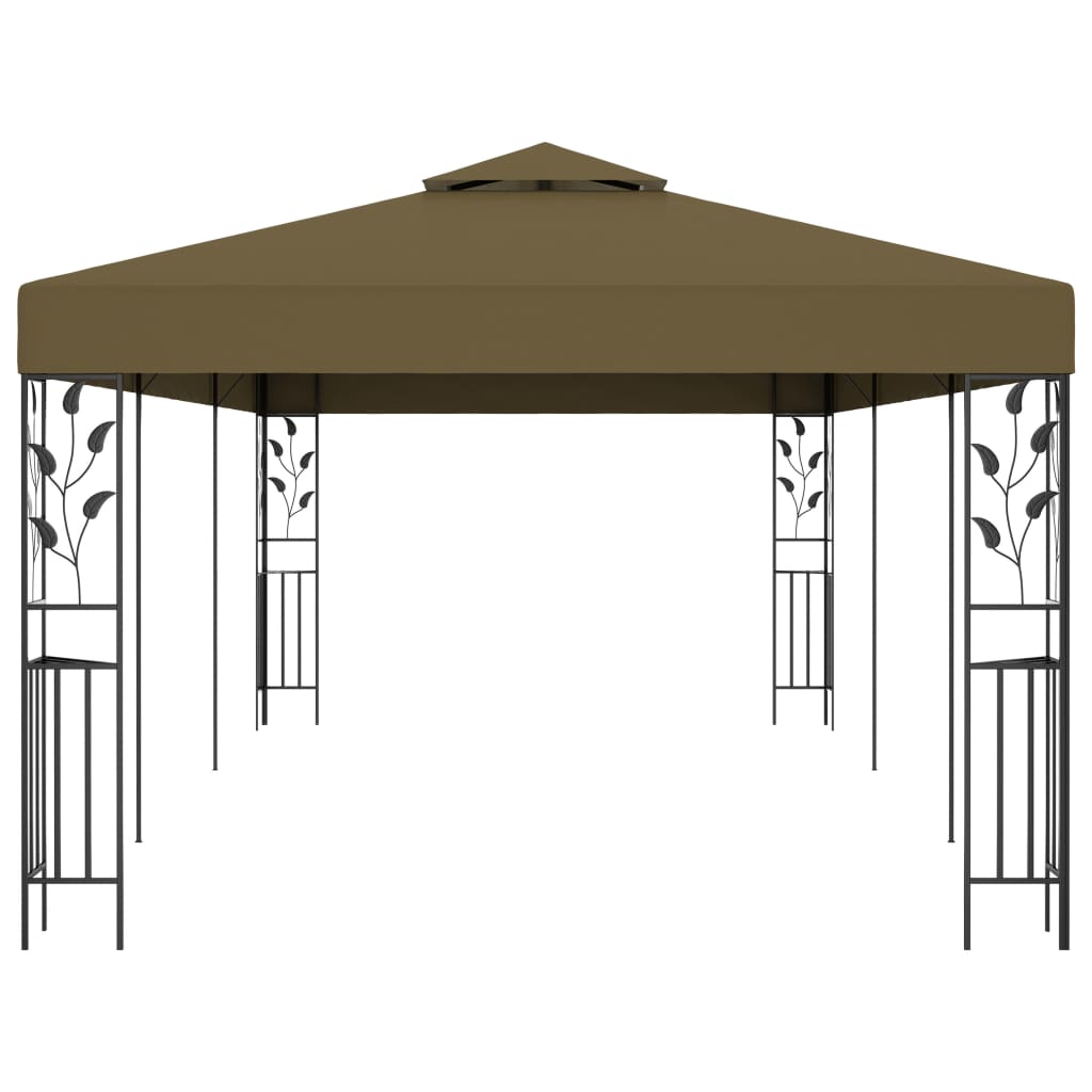 vidaXL Gazebo 6x3 m Taupe 180 g/m²