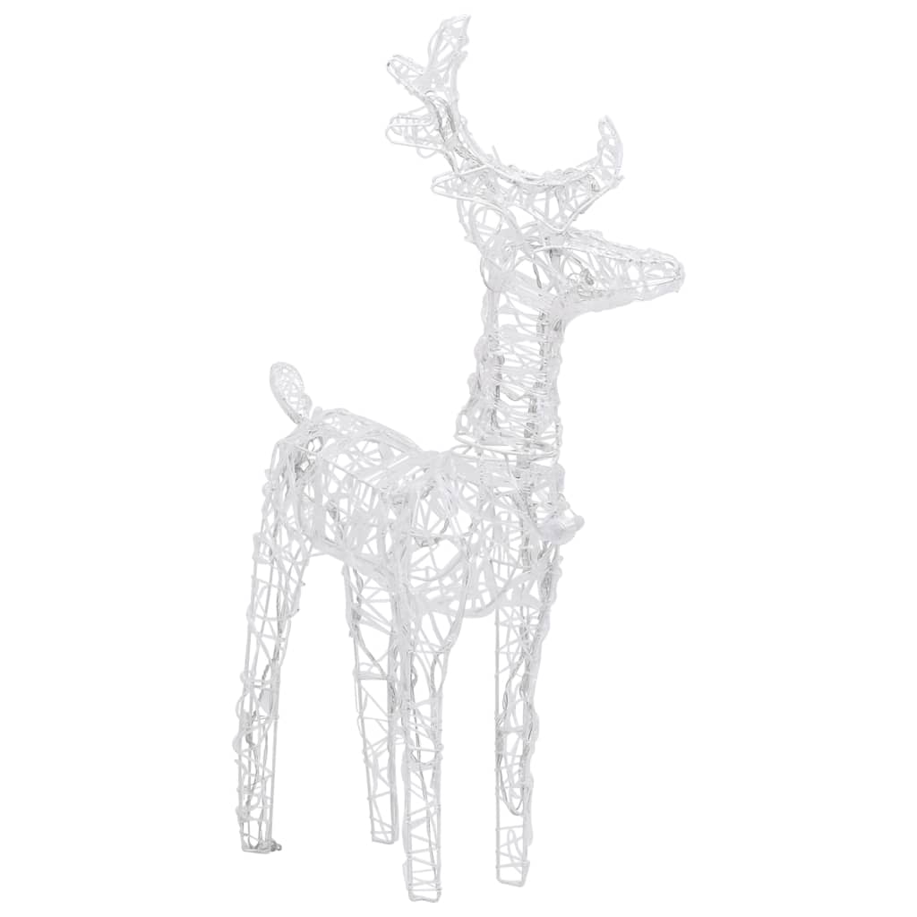 vidaXL Reindeers & Sleigh Christmas Decoration 320 LEDs Acrylic