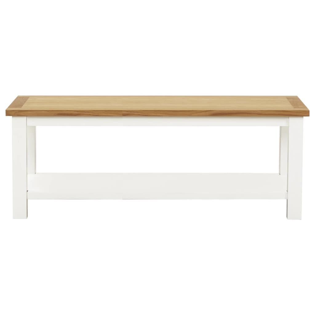 vidaXL Coffee Table 110x55x40 cm Solid Oak Wood