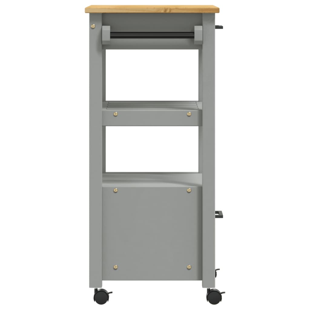 vidaXL Kitchen Trolley MONZA 48x40x90 cm Solid Wood Pine