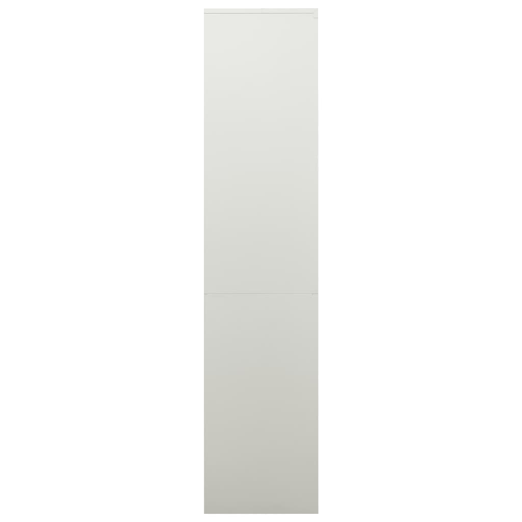 vidaXL Office Cabinet Light Grey 90x40x180 cm Steel