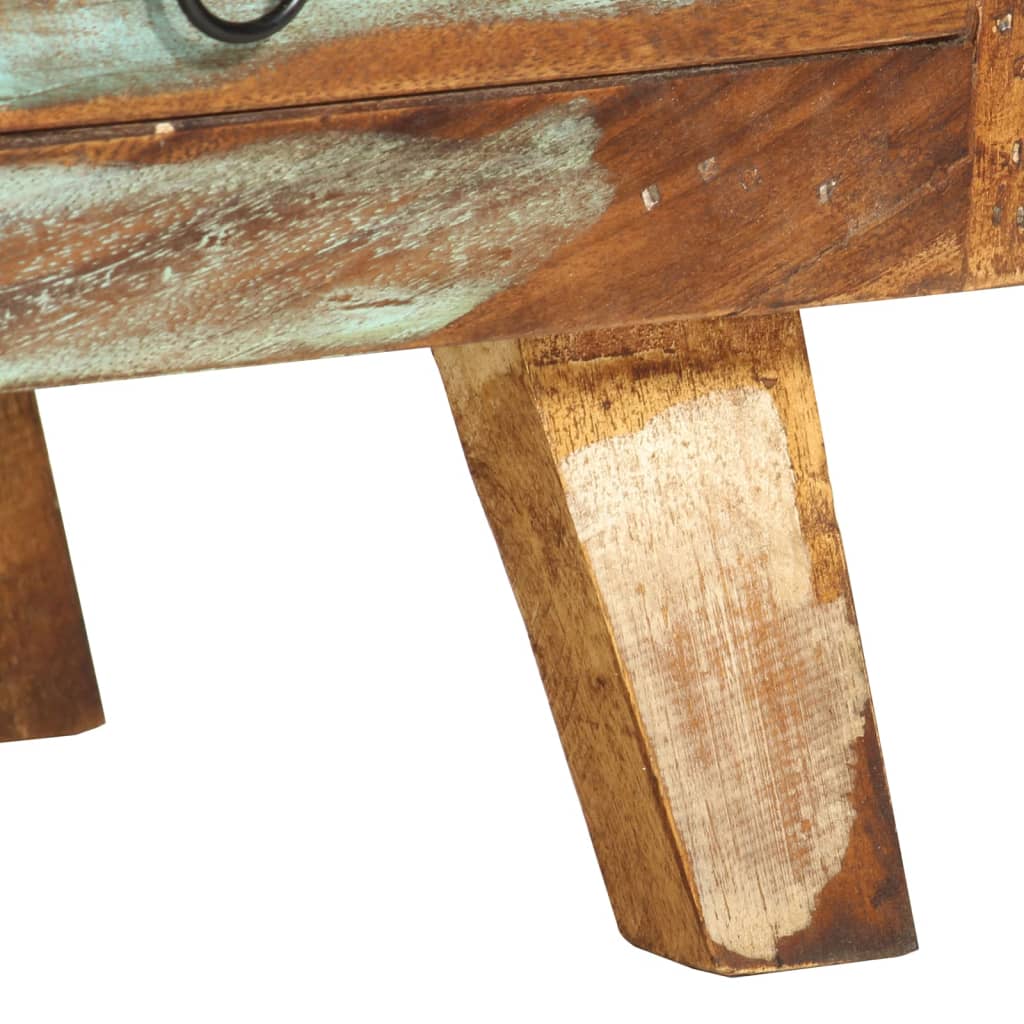 vidaXL TV Cabinet Multicolour 110x30x40 cm Solid Reclaimed Wood