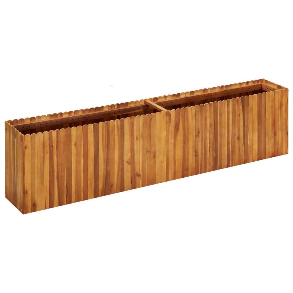 vidaXL Garden Raised Bed 200x30x50 cm Solid Acacia Wood