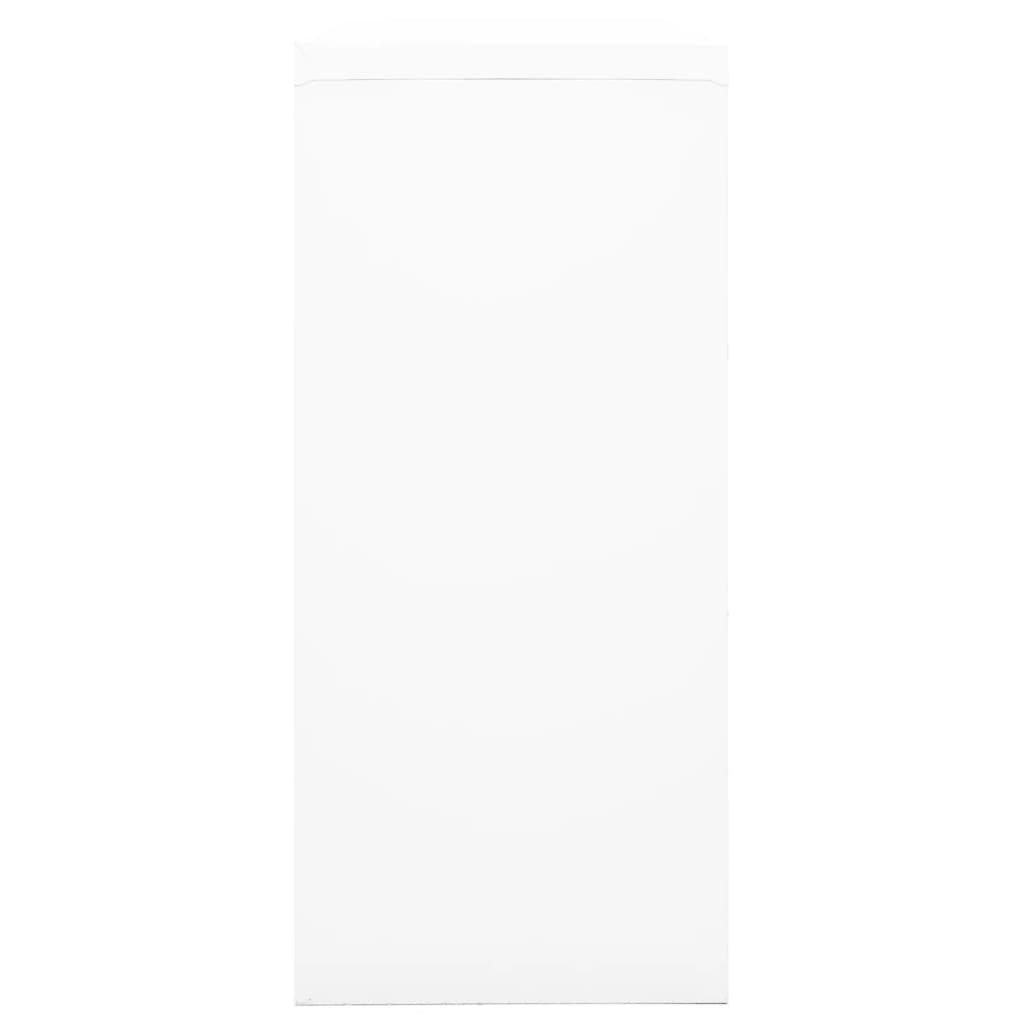 vidaXL Sliding Door Cabinet White 90x40x90 cm Steel