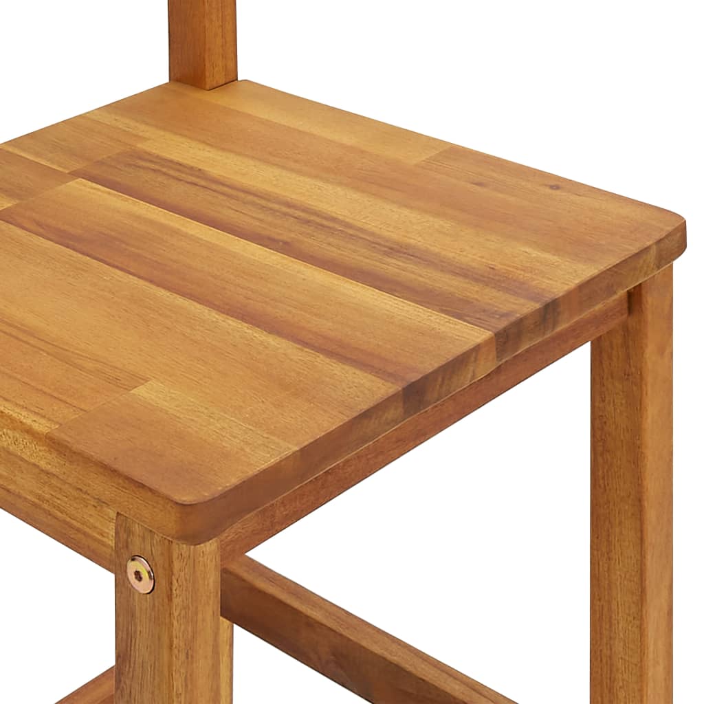 vidaXL Bar Stools 4 pcs Solid Acacia Wood