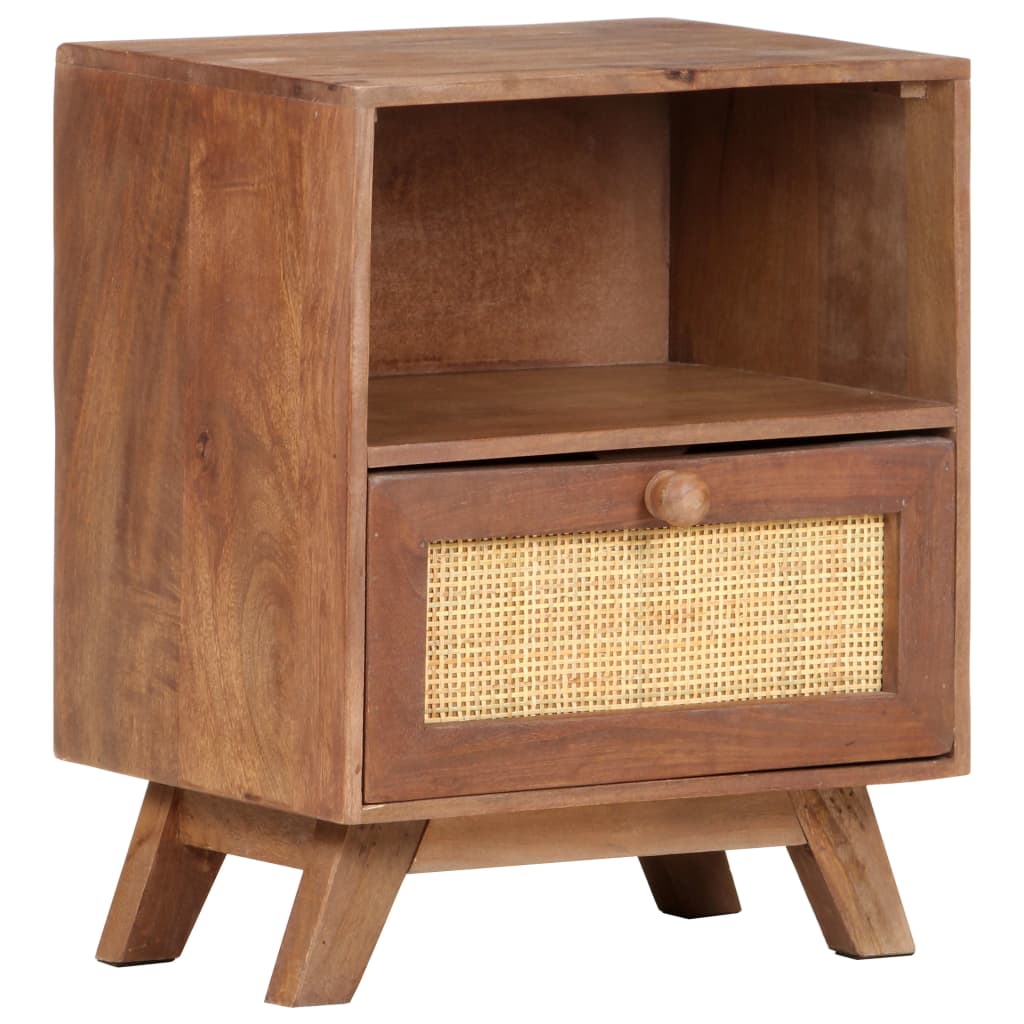 vidaXL Bedside Cabinet 40x30x50 cm Solid Mango Wood