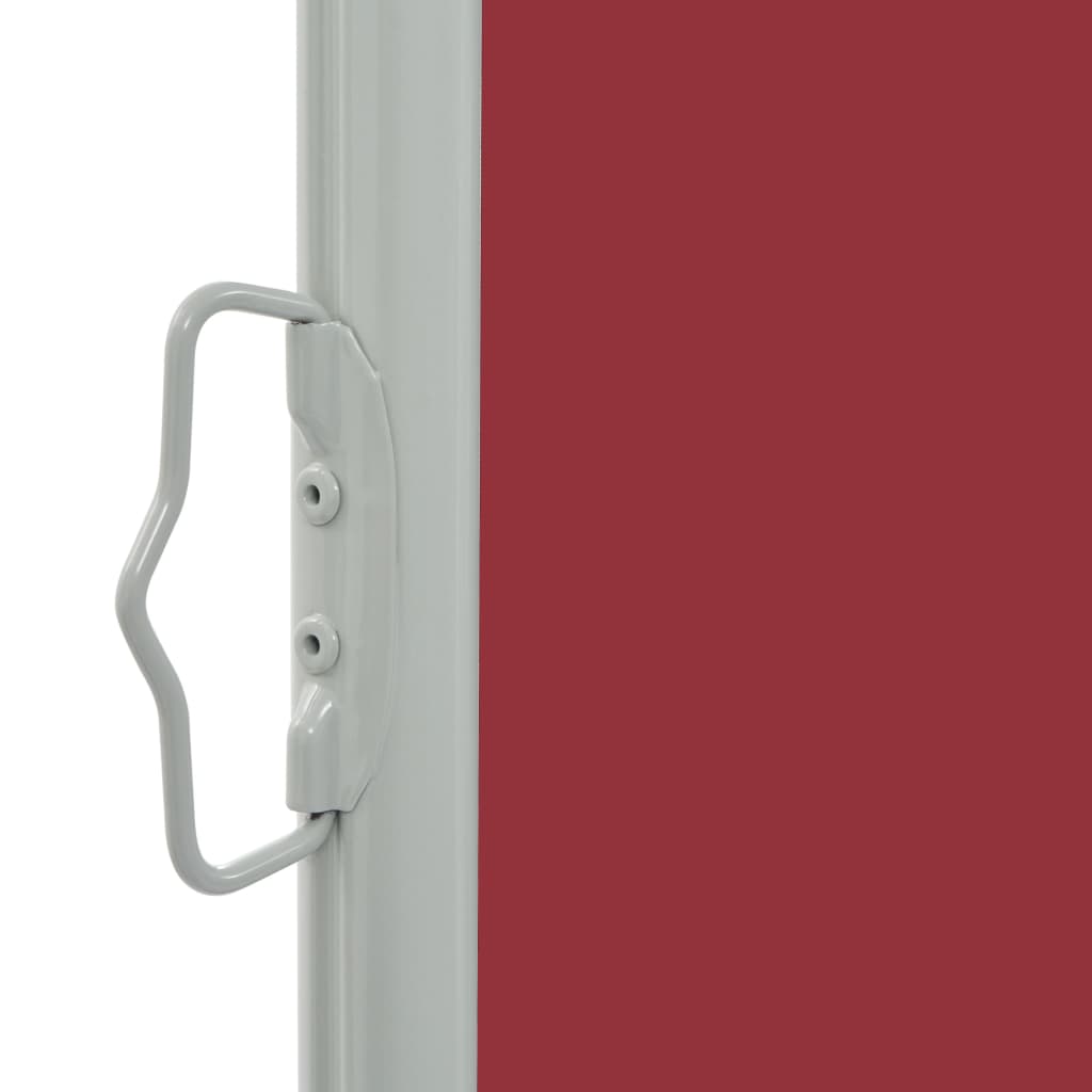 vidaXL Patio Retractable Side Awning 80x300 cm Red