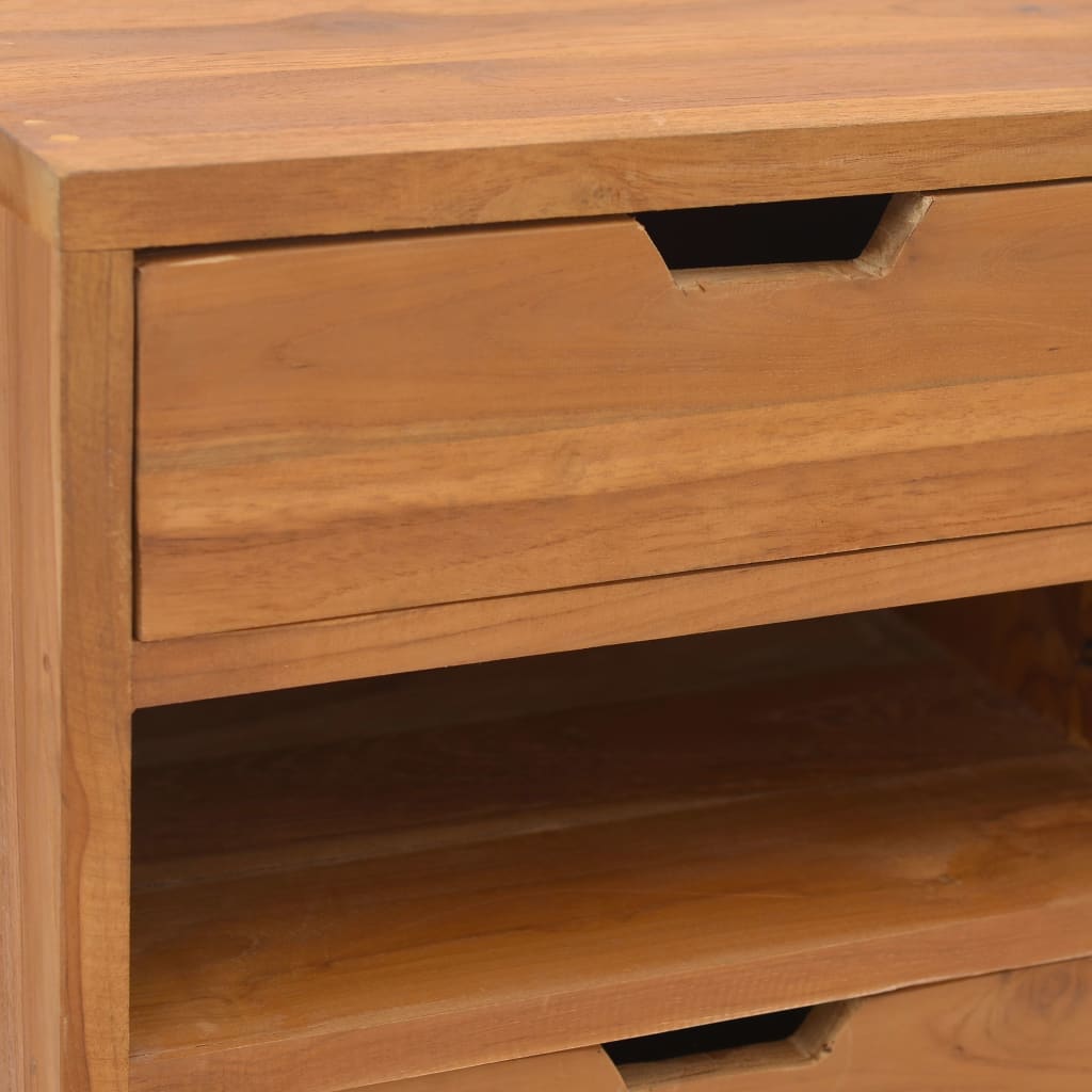 vidaXL Storage Cabinet 40x30x76 cm Solid Teak Wood