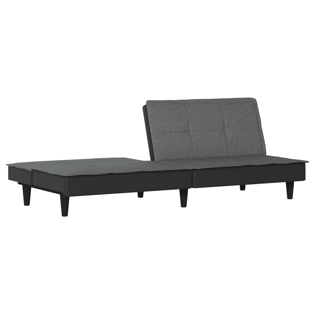 vidaXL Sofa Bed Dark Grey Fabric