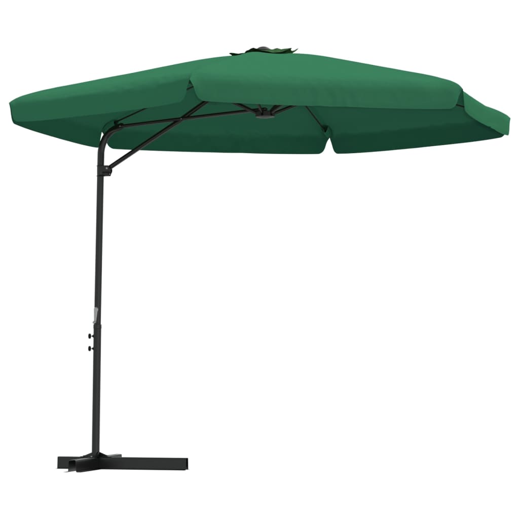 vidaXL Garden Parasol with Steel Pole 300 cm Green