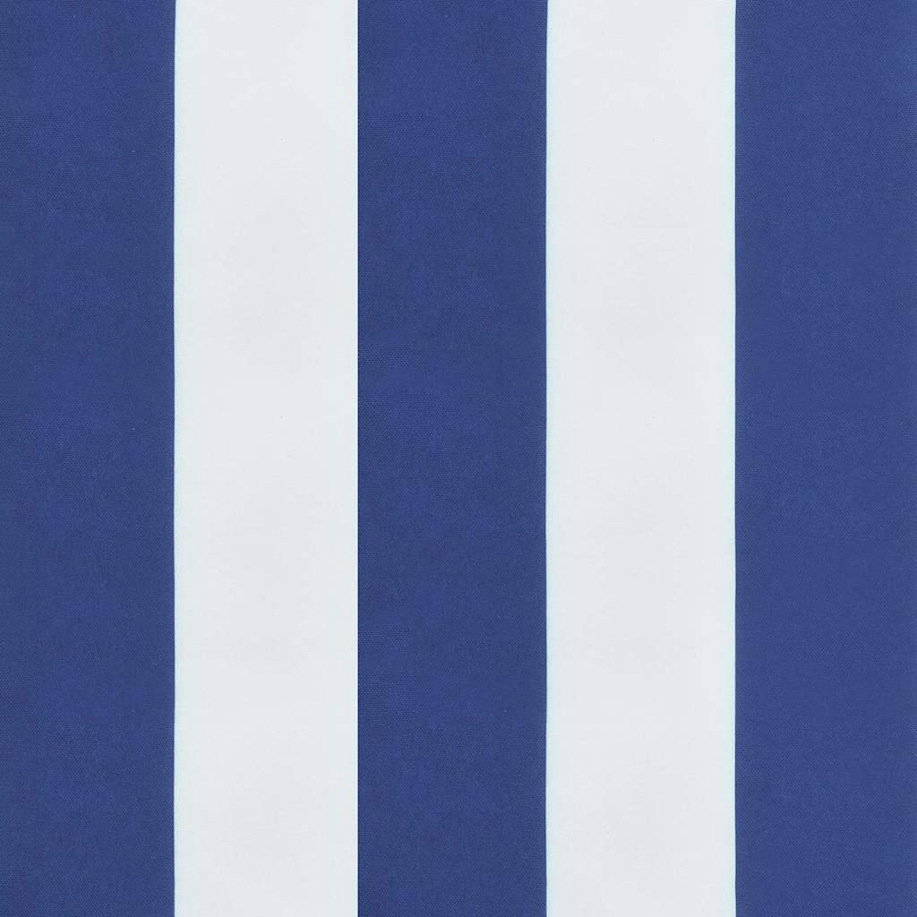 vidaXL Garden Bench Cushions 2pcs Blue&White Stripe 120x50x7cm Fabric