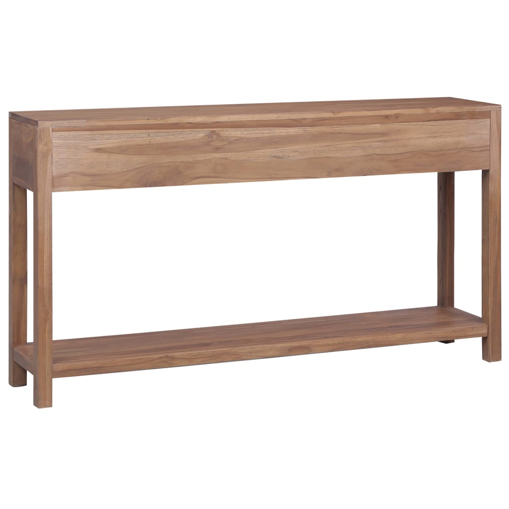 vidaXL Console Table 145x30x80 cm Solid Teak Wood