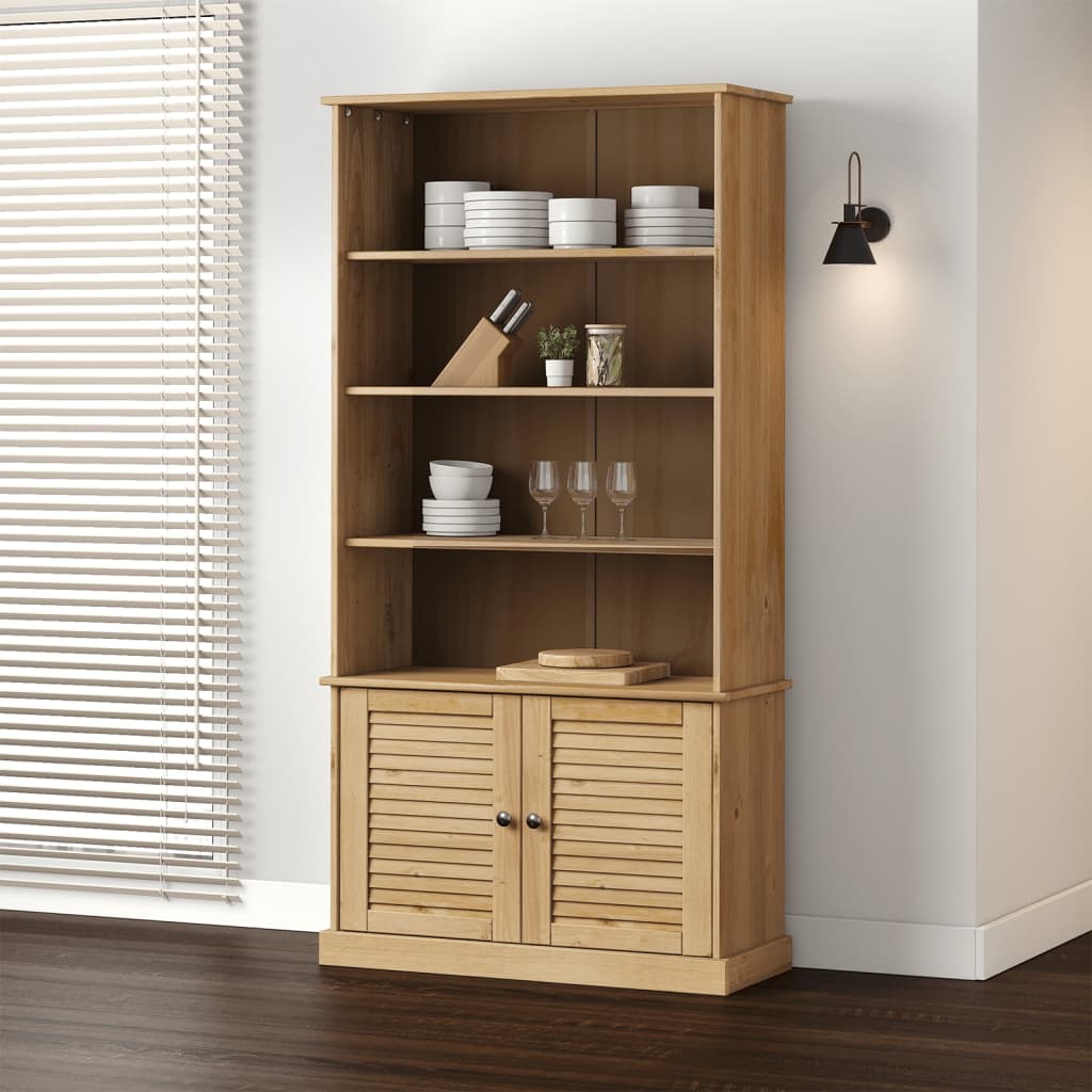 vidaXL Bookcase VIGO 85x35x170 cm Solid Wood Pine