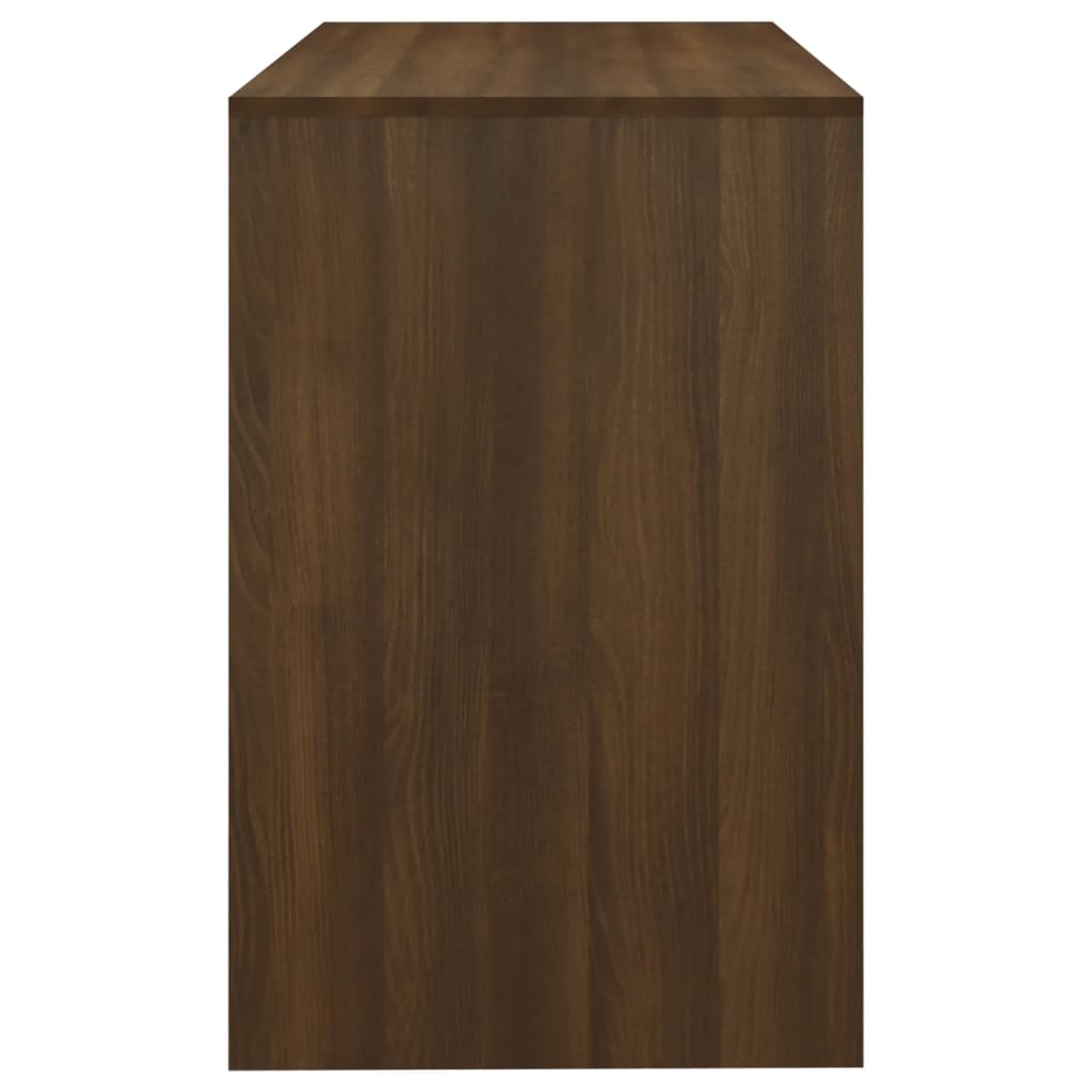 vidaXL Desk Brown Oak 101x50x76.5 cm Engineered Wood