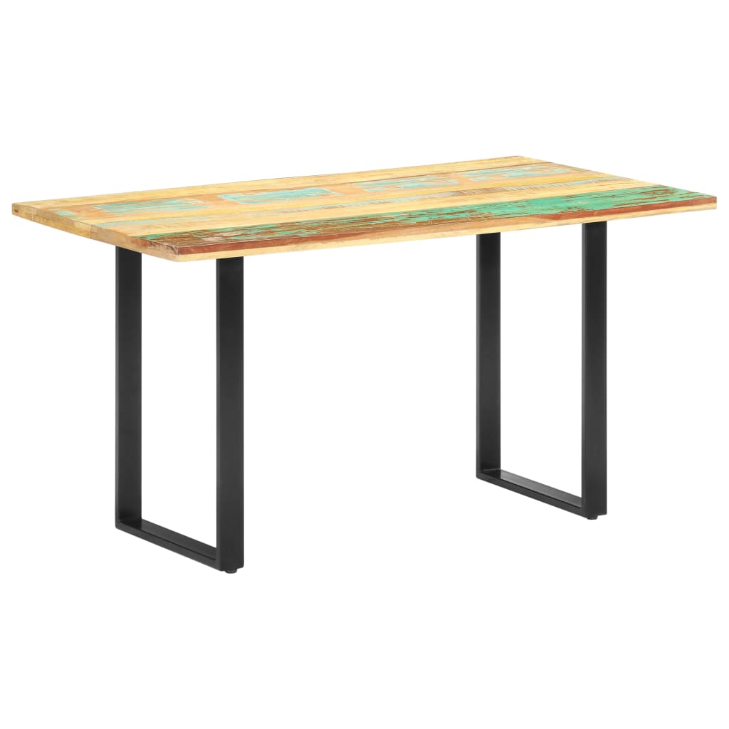 vidaXL Dining Table 140x70x76 cm Solid Reclaimed Wood