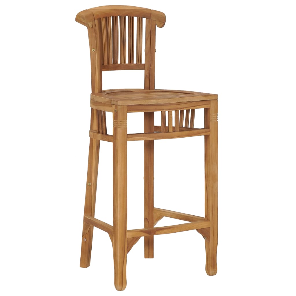 vidaXL Bar Chair Solid Teak Wood